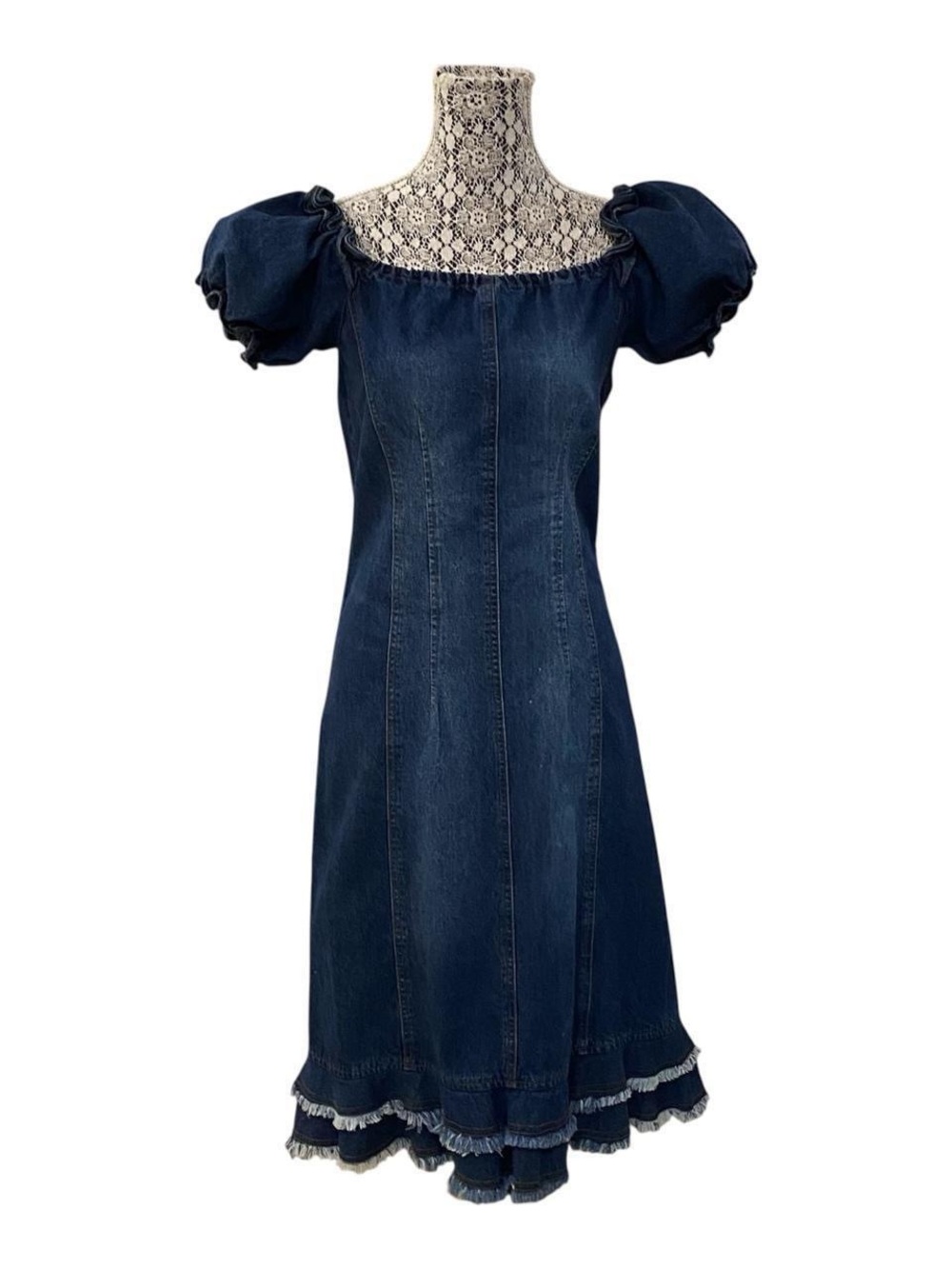 Me and You Denim Y2k Midi Dress